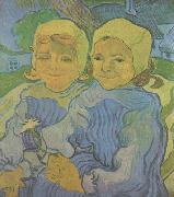 Vincent Van Gogh Two Children (nn04) oil painting picture wholesale